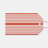 Candy Cane Chorus-Stripe-Horizontal Cadeaulabel (Voorkant (Horizontaal))