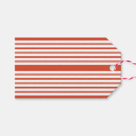Candy Cane Chorus-Stripe-Horizontal Cadeaulabel