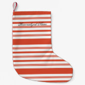 Candy Cane Chorus-Stripe-Horizontal Kleine Kerstsok (Voorkant)