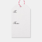 Candy Cane Chorus-Stripe-Verticle Cadeaulabel (Achterkant)