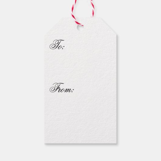 Candy Cane Chorus-Stripe-Verticle Cadeaulabel (Achterkant)