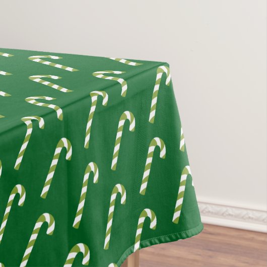 Candy Cane Christmas Green Tafelkleed (Voorbeeld)