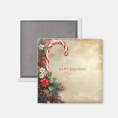 Candy Cane Christmas Holiday Magnet (Recto/Verso)