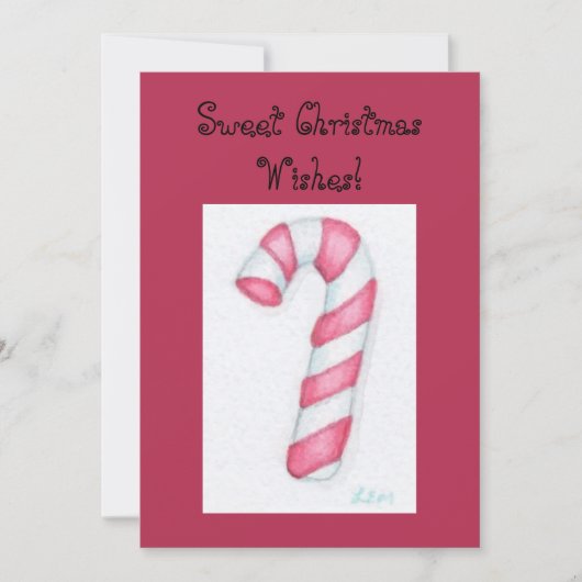 Candy Cane Christmas Kaarten (Voorkant)