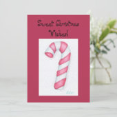 Candy Cane Christmas Kaarten (Staand voorkant)