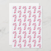 Candy Cane Christmas Kaarten (Voorkant / Achterkant)