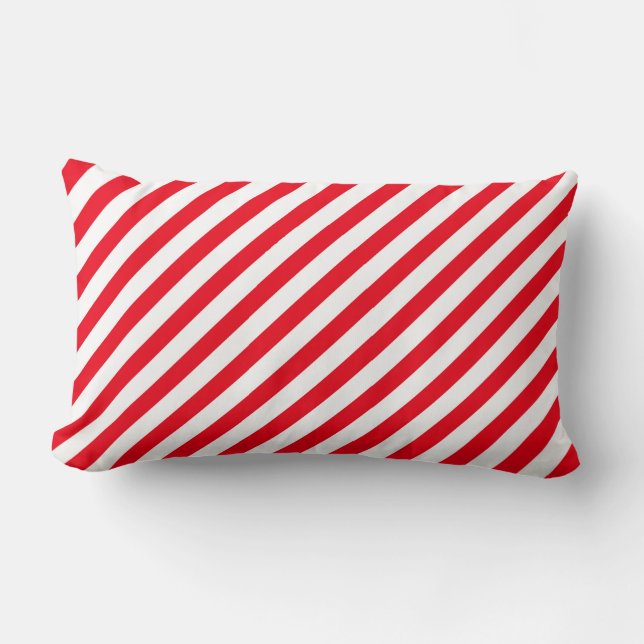 Candy Cane Christmas Print Throw Pillow Kussen (Voorkant)