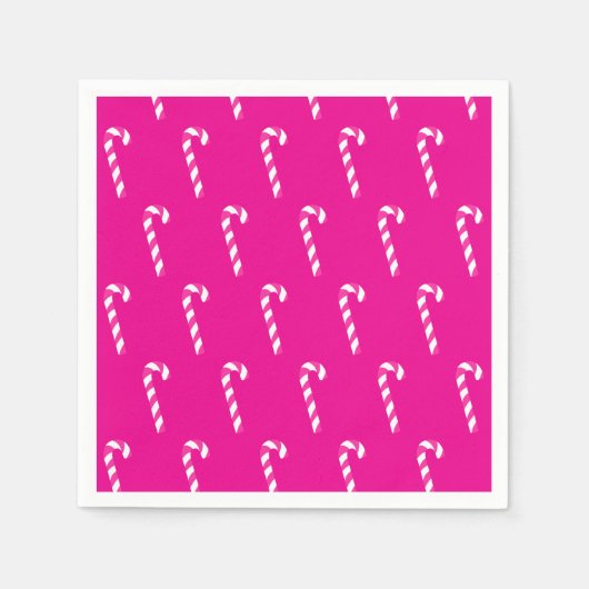 Candy Cane Christmas Red Servet (Voorkant)