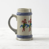 Candy Cane Christmas Stein Bierpul (Links)