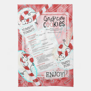 Candy Cane Cookies DIY-kerstrecept Theedoek