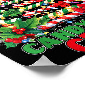 Candy Cane Crew Christmas Funny Xmas Matching Fami Poster (Hoek)