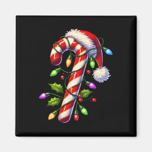 Candy Cane Crew Christmas Light Familie Kerstman Magneet