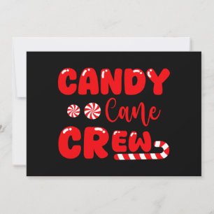Candy Cane Crew Familie Suikerliefhebbers Kaart