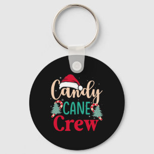 Candy Cane Crew Fun Christmas Snoep Lover Xmas Wom Sleutelhanger