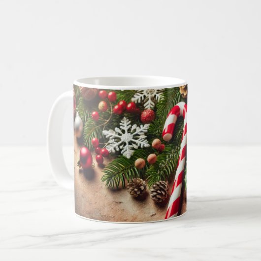 Candy Cane Crew Funny Family Snoep Love Coffee Mok (Voorkant links)