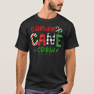 Candy Cane Crew Funny kerstsnoepriet T-shirt