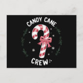 Candy Cane Crew Funny Snoep Lover Xmas Feestdagenkaart (Voorkant)
