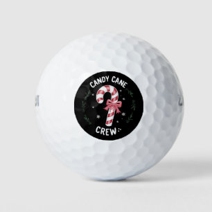 Candy Cane Crew Funny Snoep Lover Xmas Golfballen