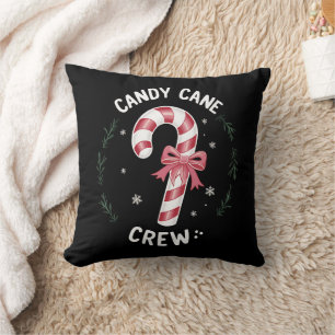Candy Cane Crew Funny Snoep Lover Xmas Kussen