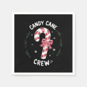 Candy Cane Crew Funny Snoep Lover Xmas Servet (Voorkant)