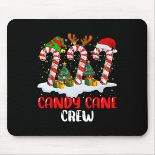 Candy Cane Crew Kerst Grappige Familie Matching Py Muismat