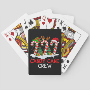 Candy Cane Crew Kerstmis Santa Elf Rendier X-mas Pokerkaarten