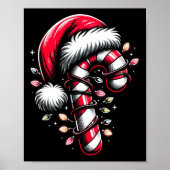 Candy Cane Crew Kerstverlichting Familie Matching Poster (Voorkant)