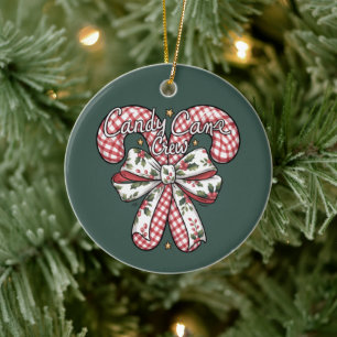 Candy Cane Crew Keurige Kerst Vakantie Keramisch Ornament