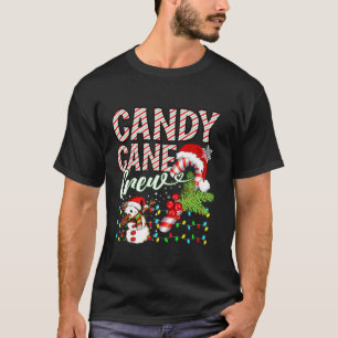 Candy Cane Crew Liefde Kerstverlichting Kerstmis K T-shirt