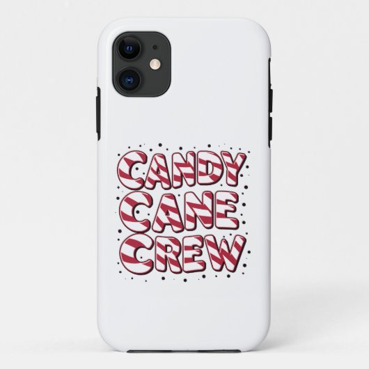 Candy Cane Crew Liefhebber Kerstmis Pyjama Case-Mate iPhone Case (Achterkant)