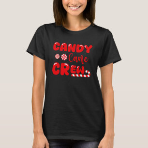 Candy Cane Crew Matching Family Snoep Lover T-shirt