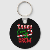 Candy Cane Crew Tester Lovers Taster Group Funny C Sleutelhanger (Voorkant)