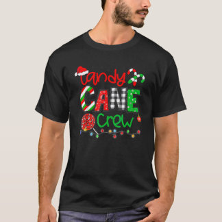 Candy Cane Crew Vrolijk Kerstfeest 2023 Grappige F T-shirt