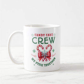 Candy Cane Crew We Stick Together Family Xmas Koffiemok