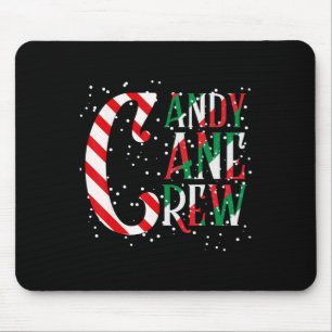 Candy Cane Crew Xmas Bijpassende Familie Candy Can Muismat