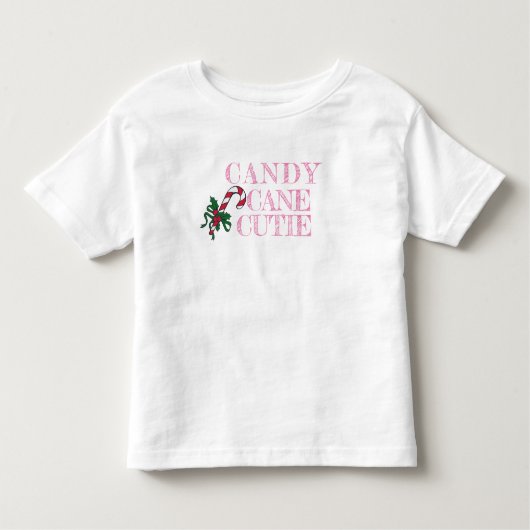 Candy Cane Cutie Kerst Shirt voor kinderen peuters (Voorkant)