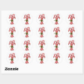 Candy Cane en Holly Sticker (Vel)