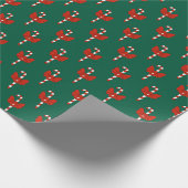 Candy Cane en Strik Cadeaupapier (Hoek)