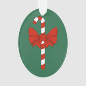 Candy Cane en Strik Ornament (voorkant)