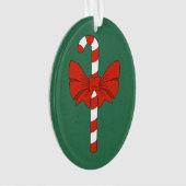 Candy Cane en Strik Ornament (voorkant)