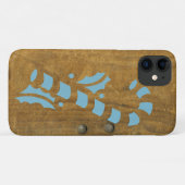 Candy Cane Faux Wood Holiday Case-Mate iPhone Case (Achterkant (horizontaal))