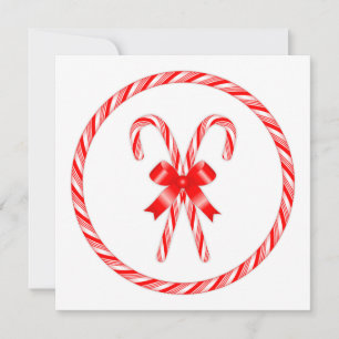 Candy Cane Feestdagenkaart