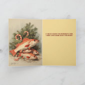 Candy Cane Fish Hook Feestdagen Kaart (Binnen)