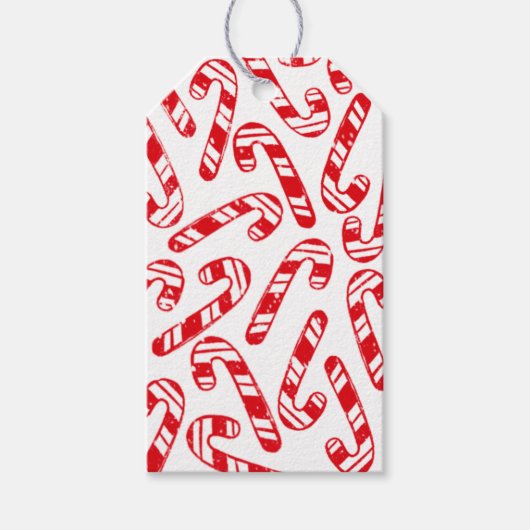 Candy Cane Gift Label Cadeaulabel (Voorkant)