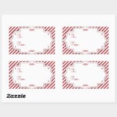 Candy Cane Gift Label Sticker (Vel)