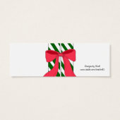 Candy Cane Gift Labels Mini Visitekaartjes (Achterkant)