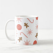 Candy Cane Gingerbread Man Snowflake Mok (Links)