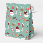 Candy Cane Gingerbrood Pattern Bedankdoosjes (Achterkant)