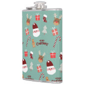 Candy Cane Gingerbrood Pattern Heupfles (Links)