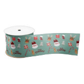 Candy Cane Gingerbrood Pattern Lint (Spoel)